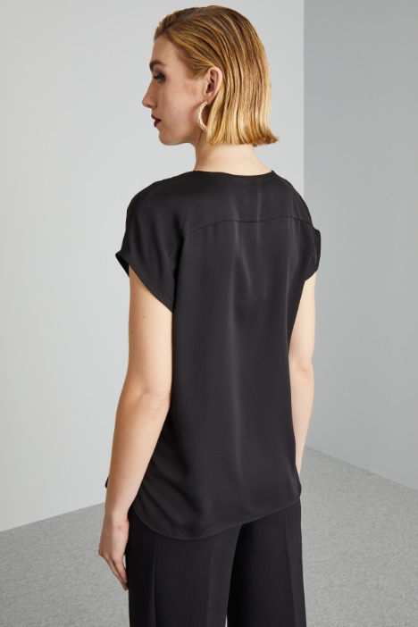Blusa con pliegue doblado
