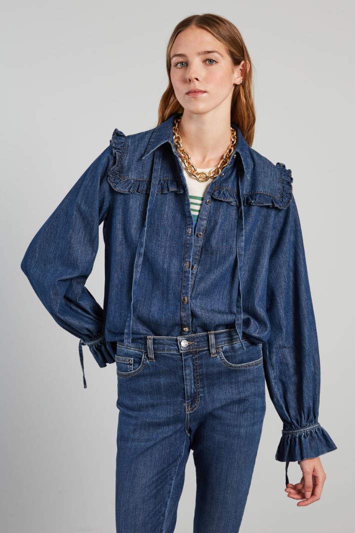 Denim shirt Intrend - 3