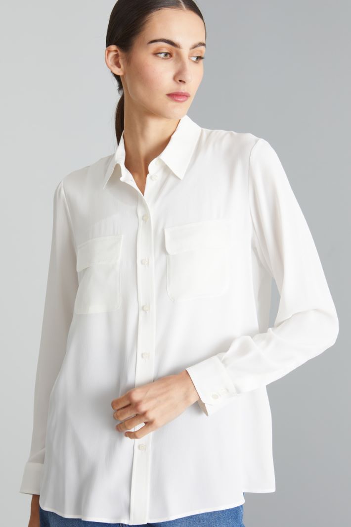 Crepe de chine shirt Intrend - 4