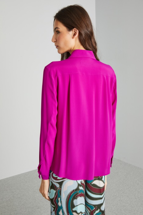 Camicia in crépe de chine