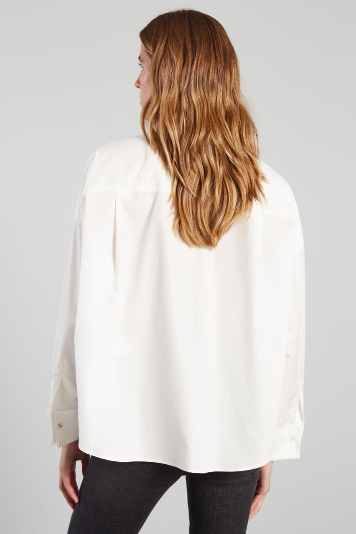 Boxy poplin shirt Intrend - 2