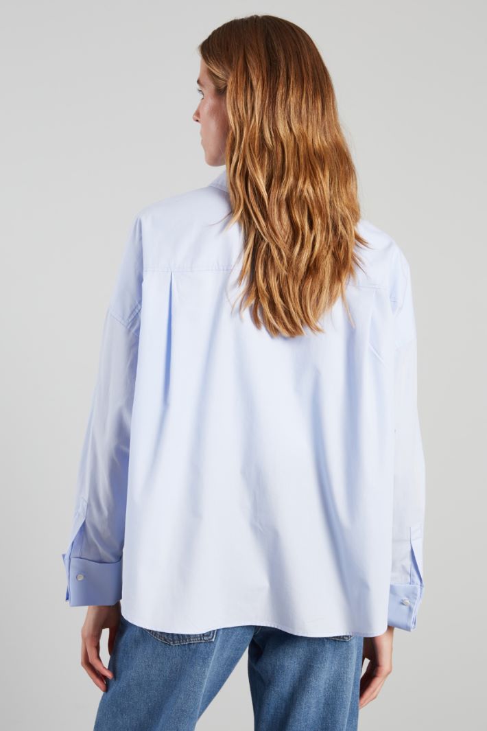 Boxy poplin shirt Intrend - 2