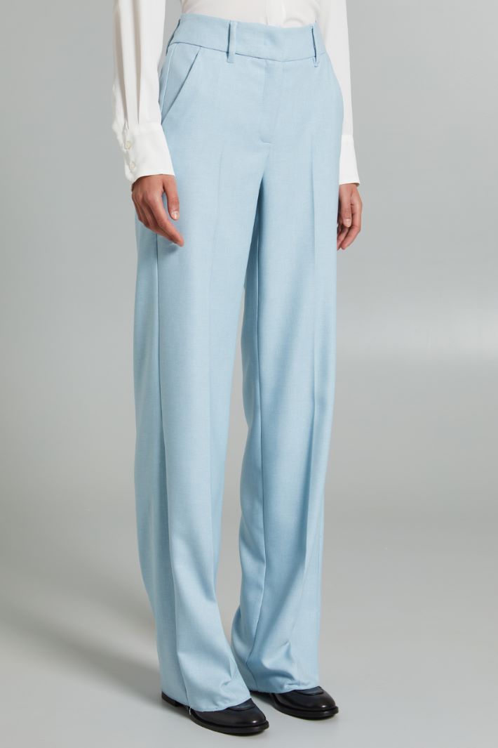 Twill palazzo trousers Intrend - 3