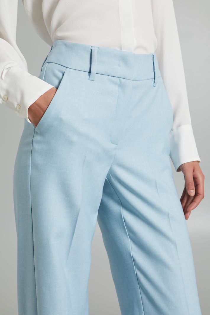 Twill palazzo trousers Intrend - 4