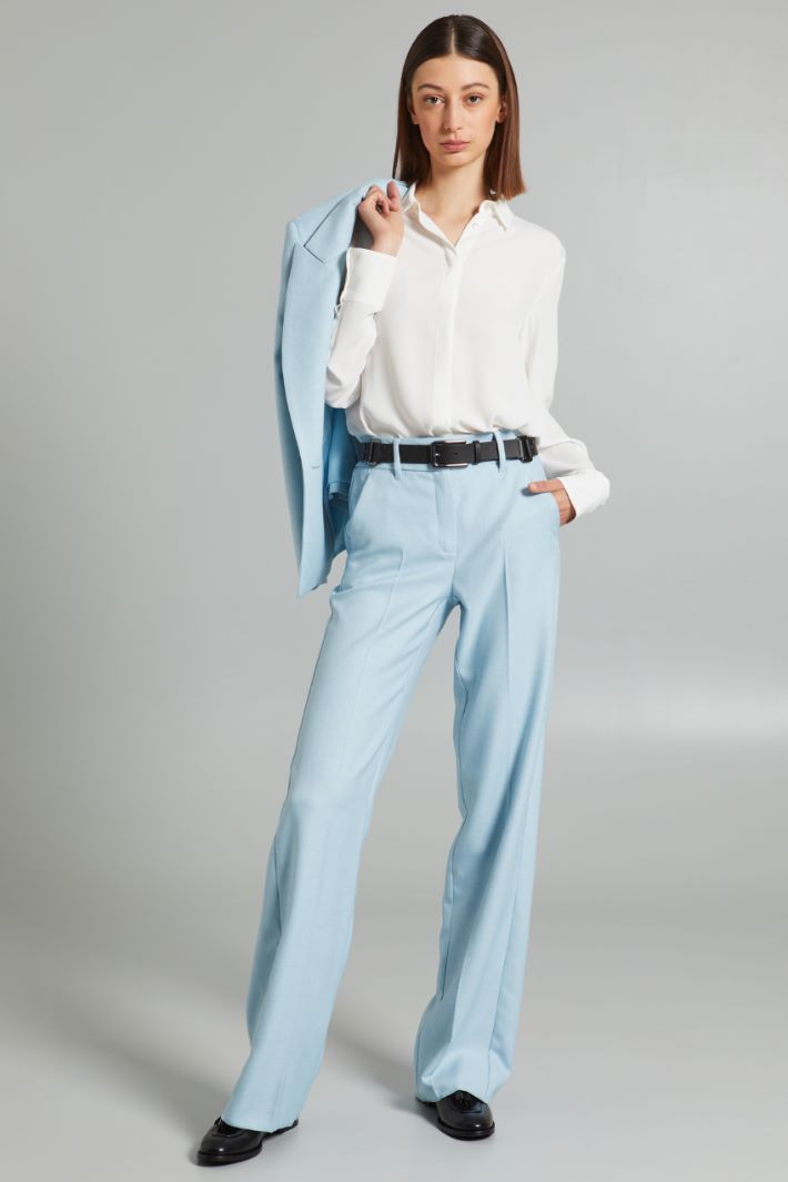 Twill palazzo trousers Intrend