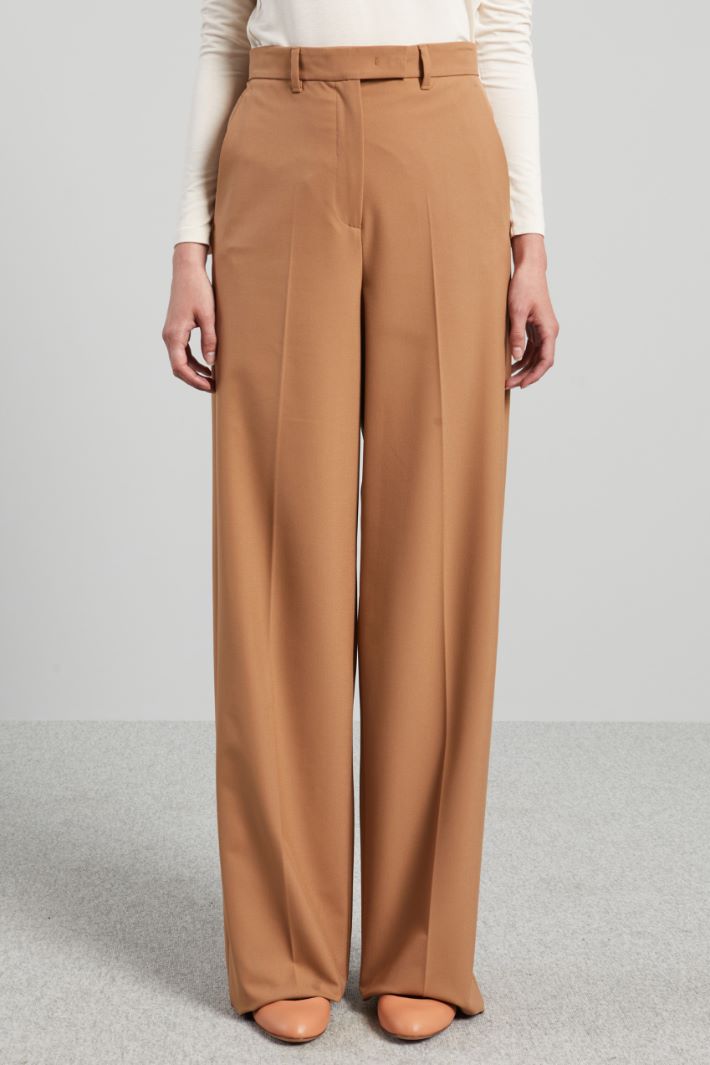 Canvas palazzo trousers Intrend - 3