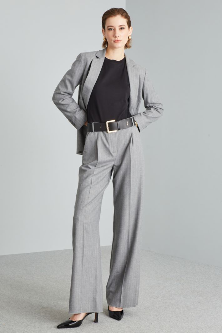 Pinstriped twill trousers Intrend