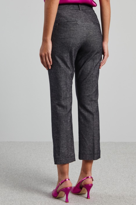 Pantaloni a sigaretta in drill