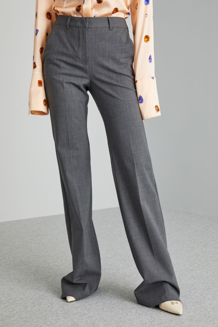 Twill palazzo trousers Intrend - 3