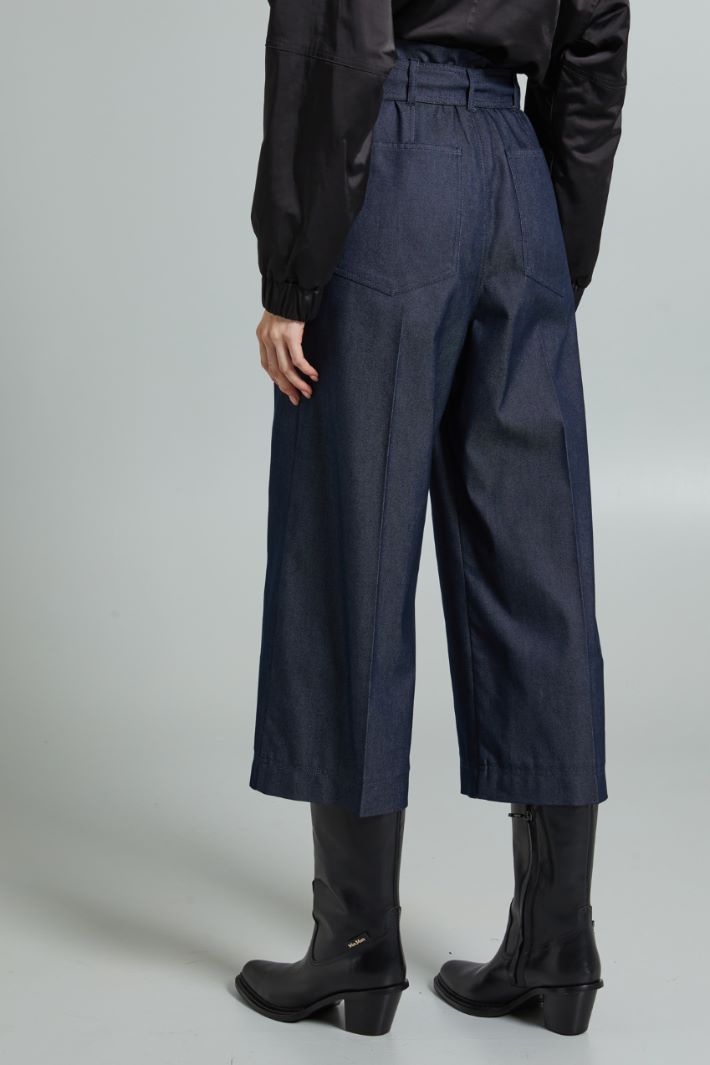 Wide trousers with belt Intrend - 2