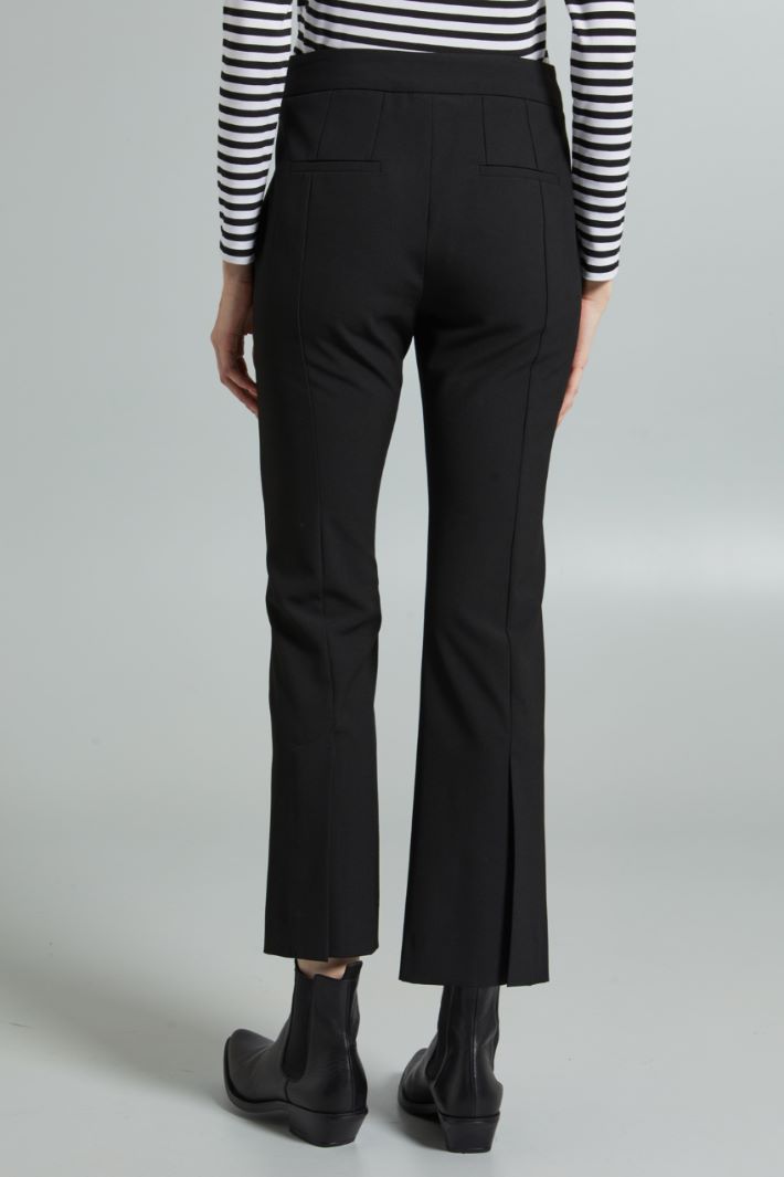 Flared canvas trousers Intrend - 2