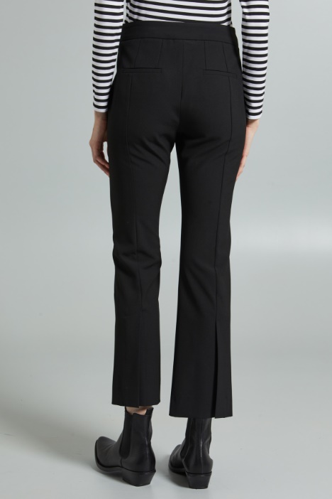 Pantaloni flare in tela