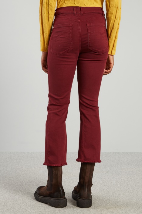 Pantaloni flare in bull