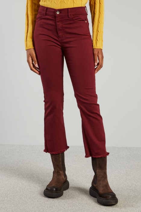 Pantaloni flare in bull