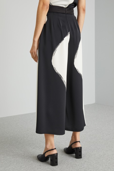 Pantaloni in enver satin lucido