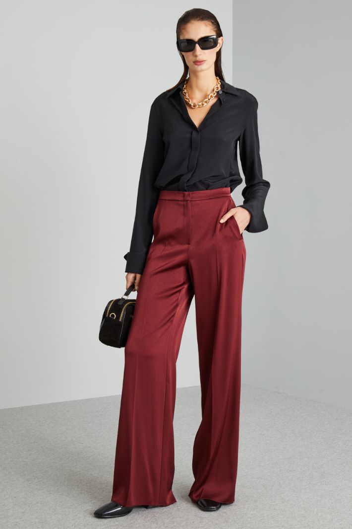 Satin palazzo trousers Intrend