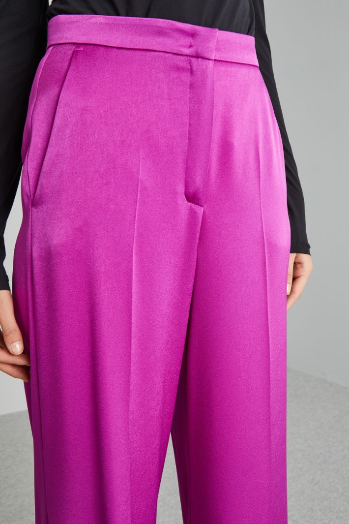 Satin palazzo trousers Intrend - 4