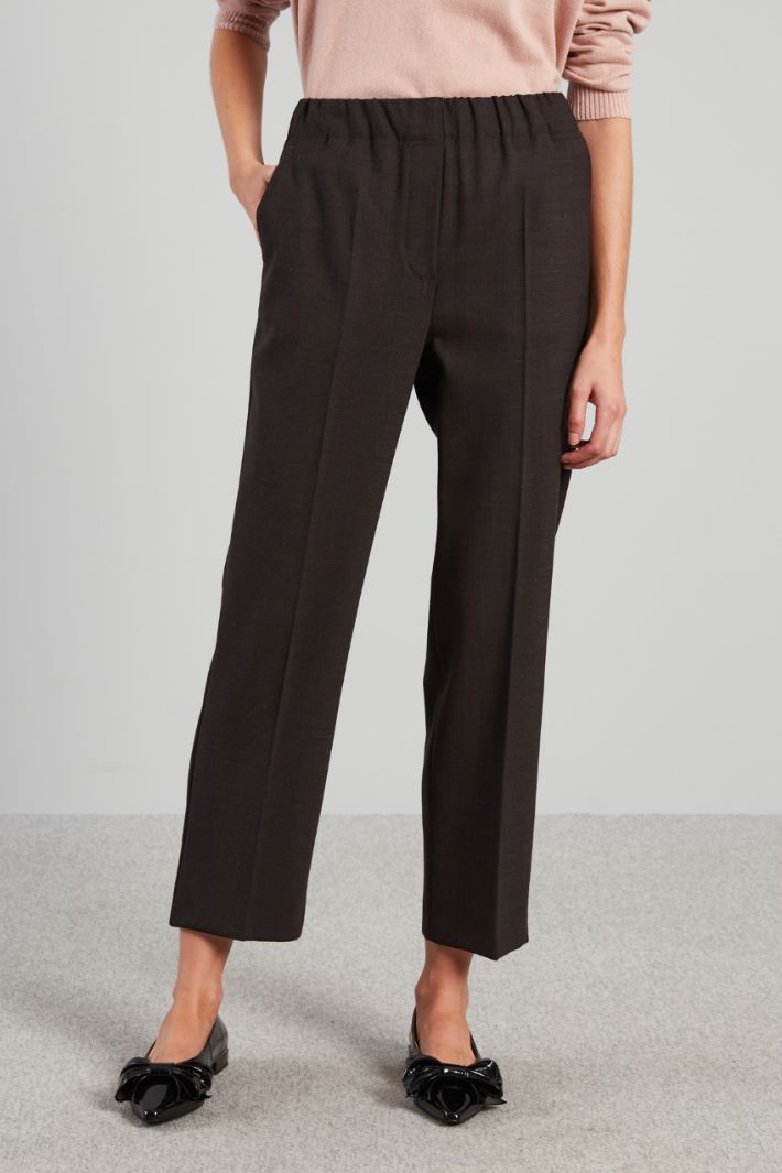 Trousers with elastic insert Intrend - 3