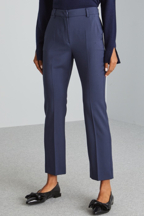 Pantaloni chino in lana