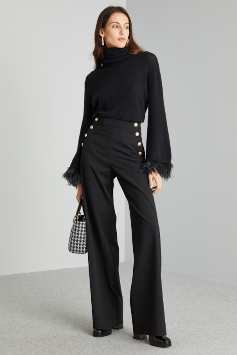 Palazzo trousers with buttons Intrend