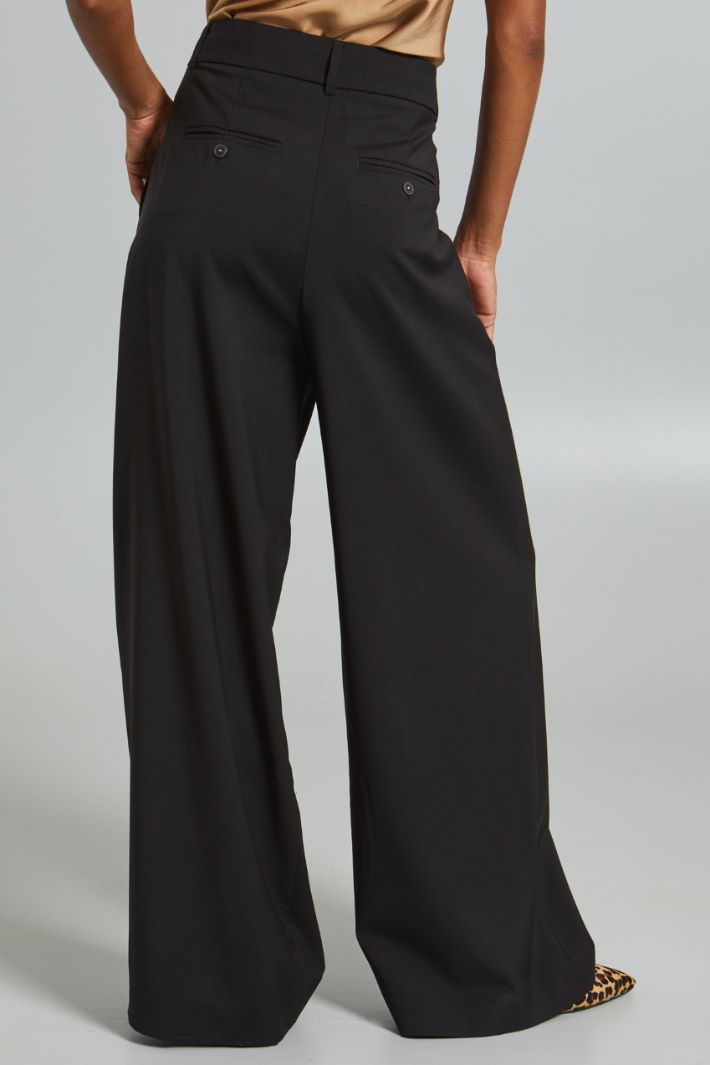 Wool canvas trousers Intrend - 3