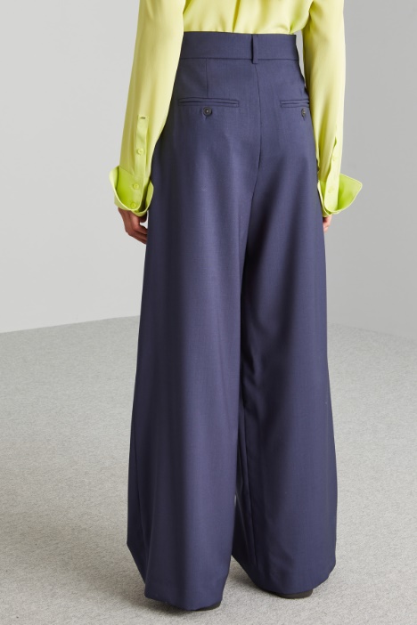 Pantaloni in tela di lana