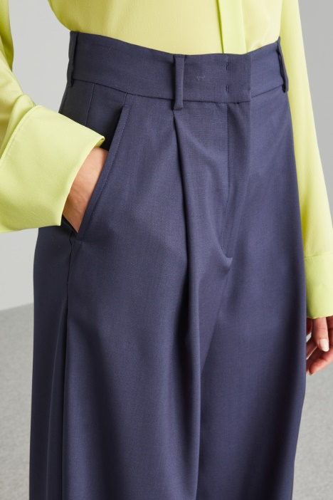 Pantaloni in tela di lana