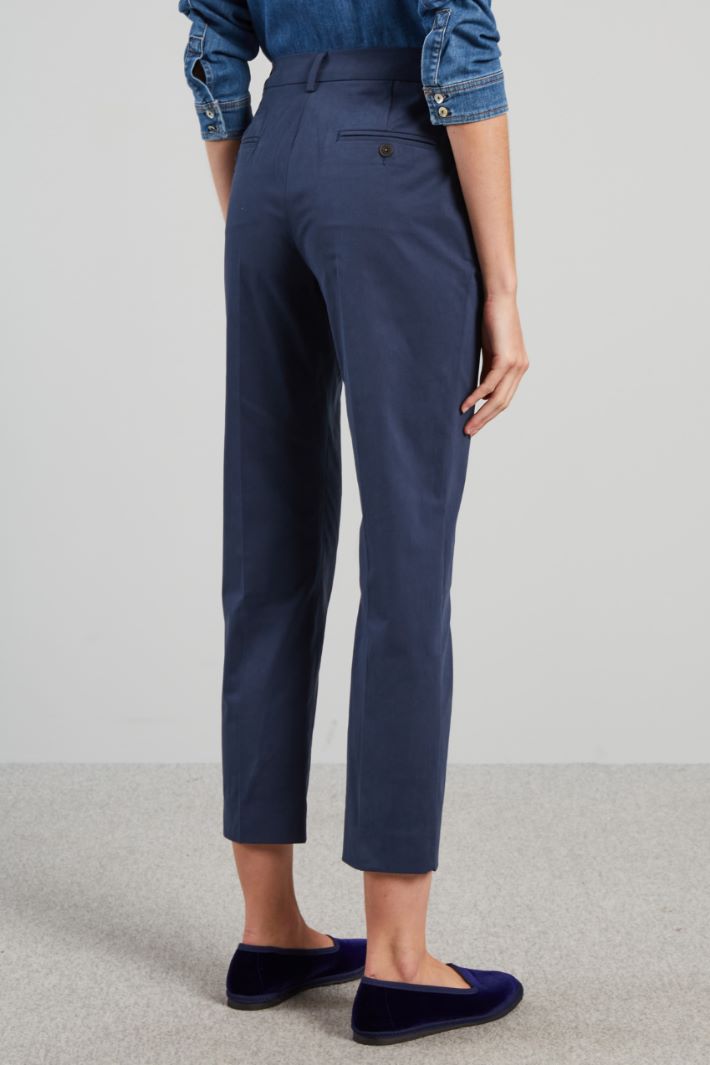 Cotton satin trousers Intrend - 2