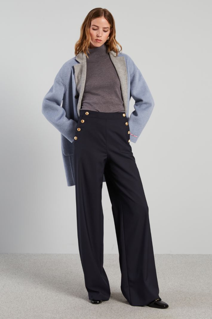 Buttoned palazzo trousers Intrend