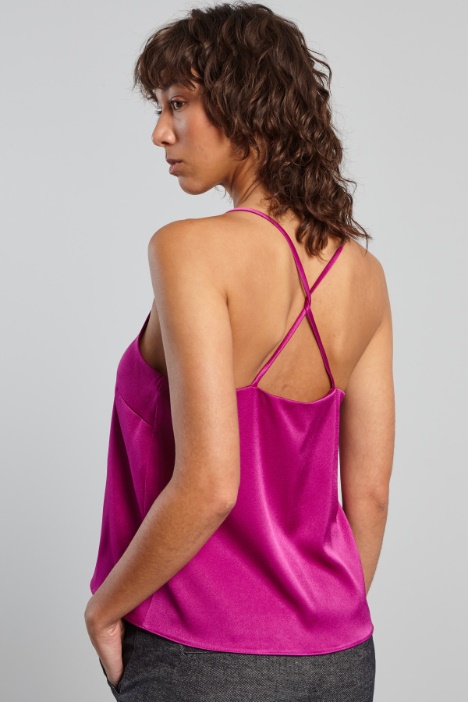 Top con spalline incrociate