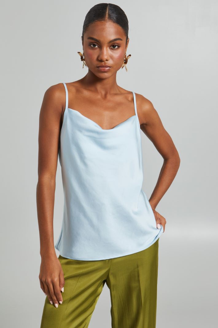 Draped neck top Intrend - 3