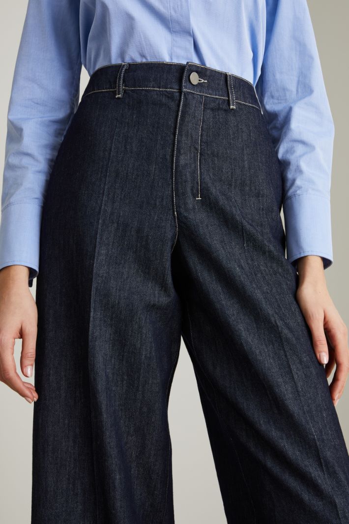 Jeans larghi con impunture Intrend - 4