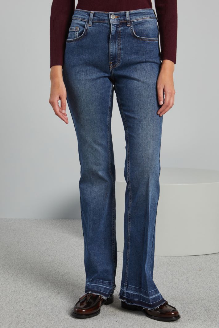 Jeans with raw hem Intrend - 3