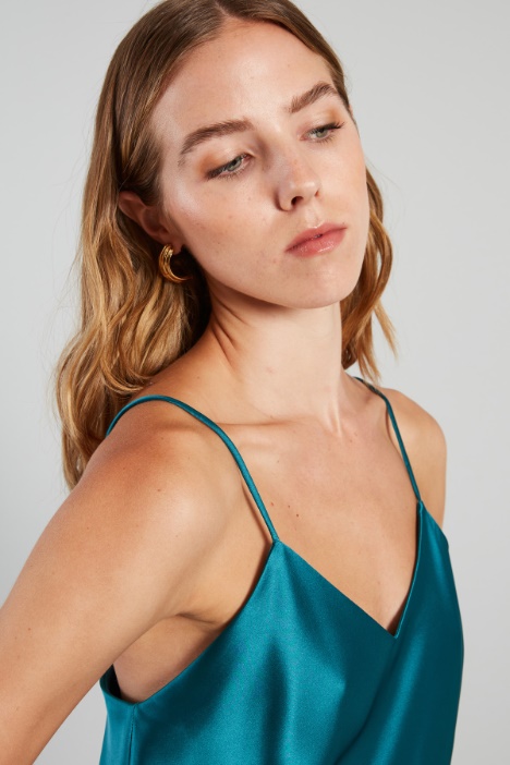 Vestido lencero de raso