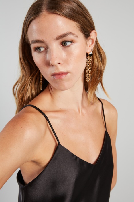 Vestido lencero de raso