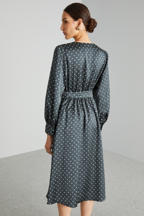 Abito midi con fusciacca