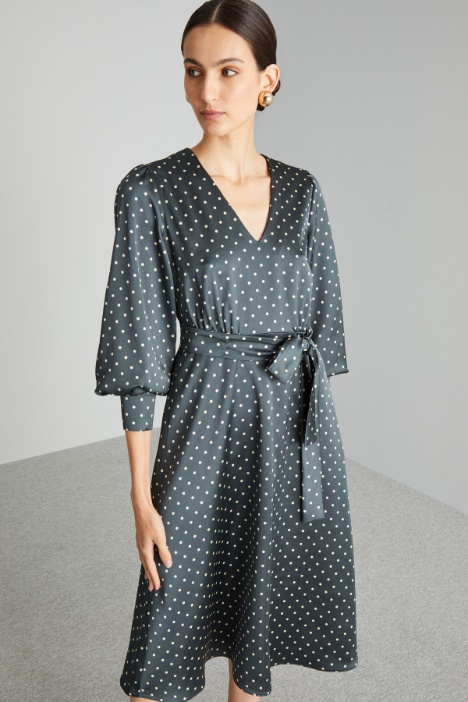 Abito midi con fusciacca