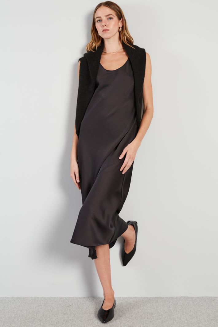 Slip dress in raso Intrend