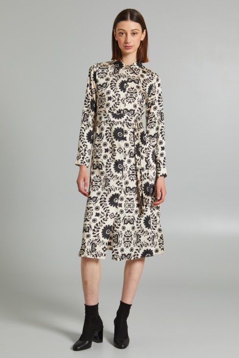 Abito chemisier in twill