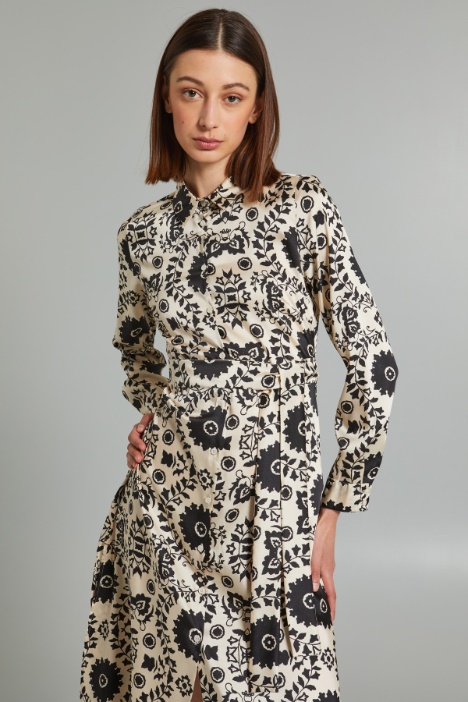 Abito chemisier in twill