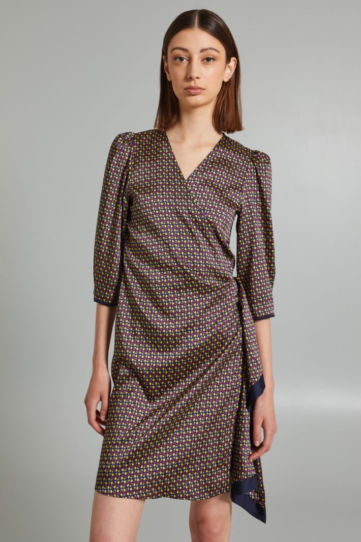 Twill wrap dress Intrend - 3