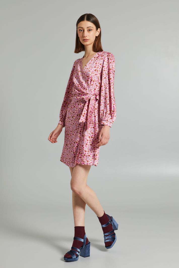 Printed wrap-up dress Intrend