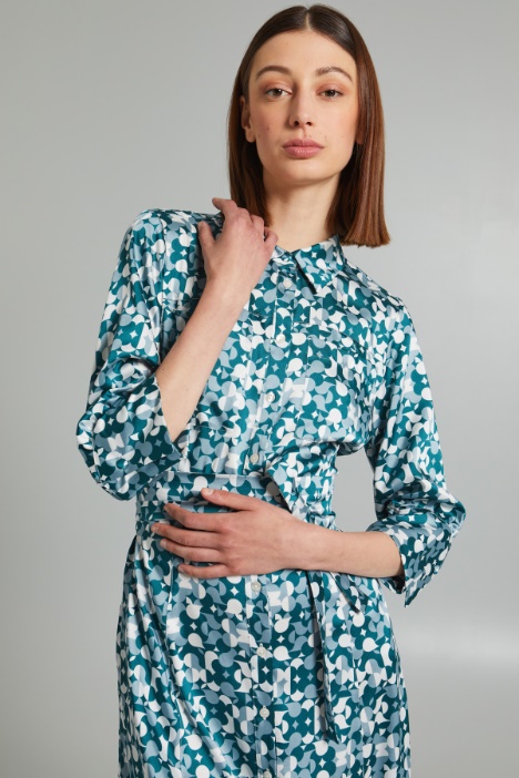 Abito chemisier in twill