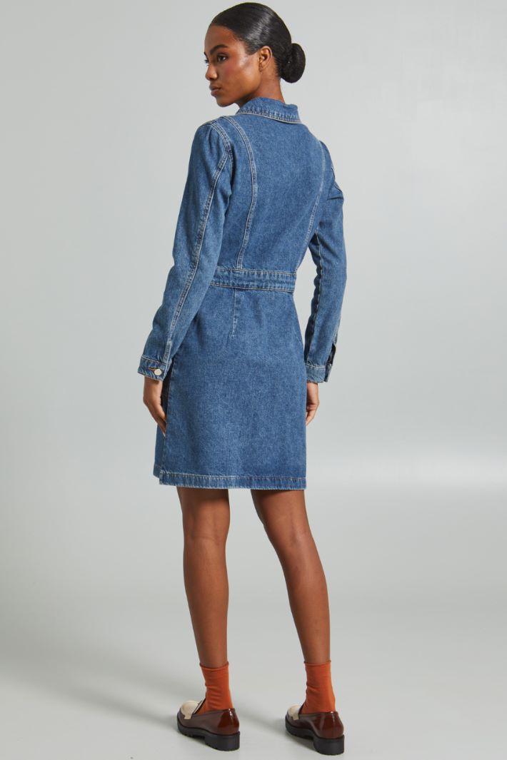 Denim shirt dress Intrend - 2