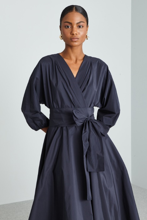 Abito a portafoglio in taffetà