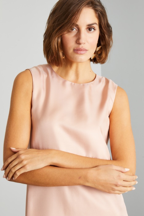 Abito in twill di pura seta