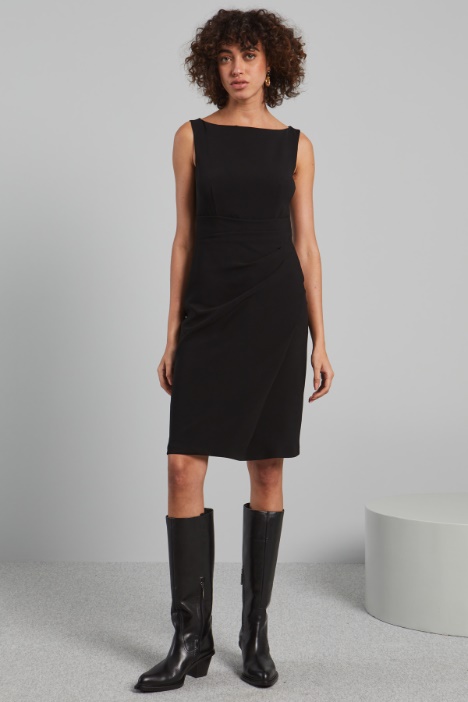 Sleeveless cady sheath dress Intrend