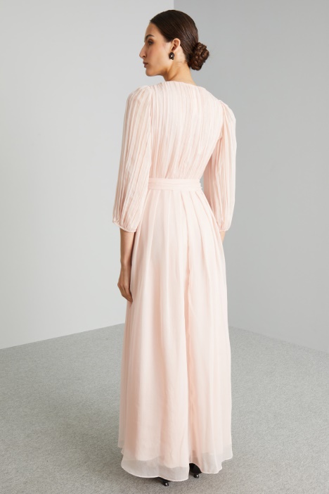 Abito lungo in chiffon