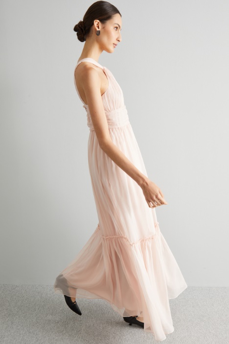 Maxi abito in chiffon