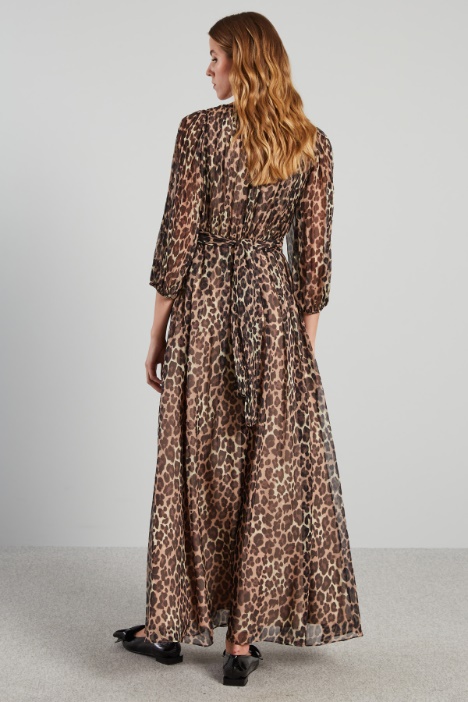 Abito lungo in chiffon